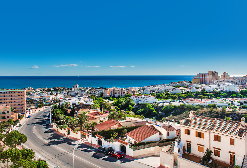 View to the Torrevieja coastal city. Costa Blanca, province of Alicante. Spain