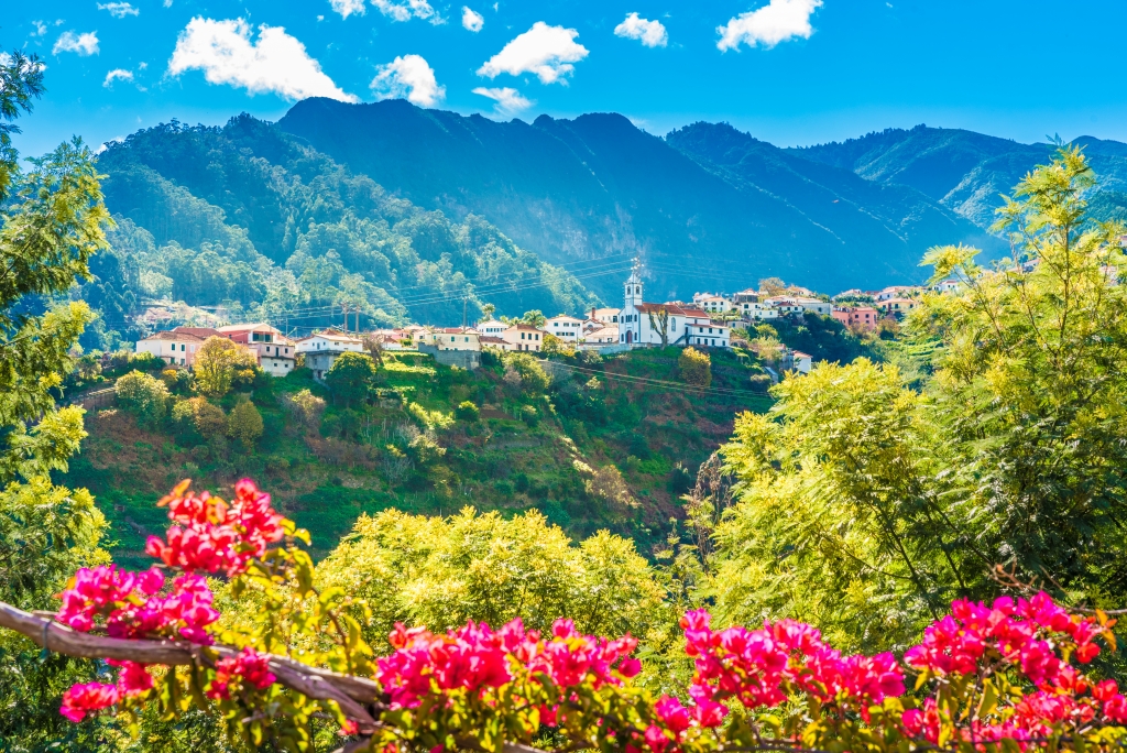 Mountain village in Madeira island, Portugal