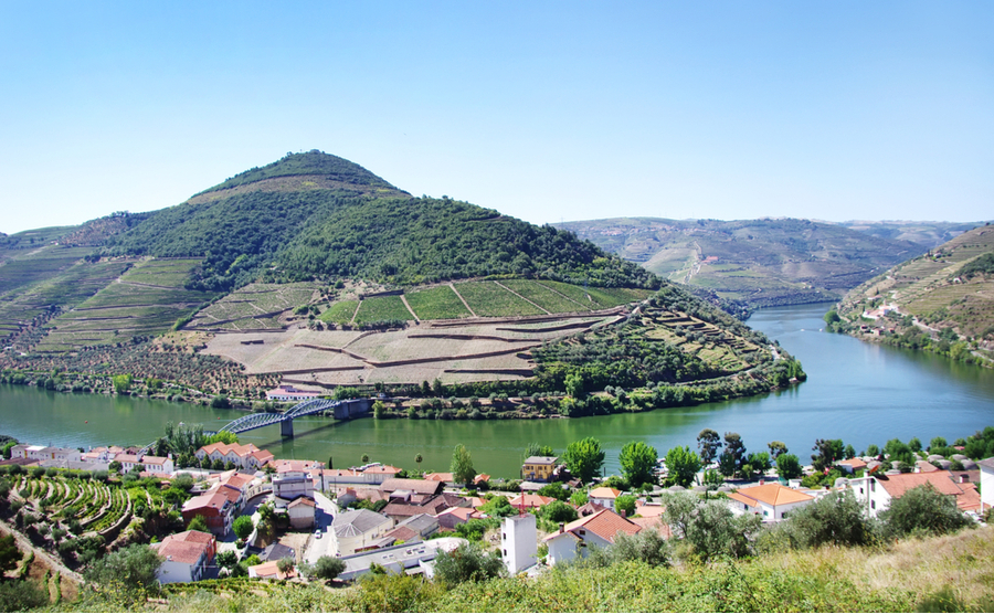 Pinhão offers fantastic views over the river and hillsides.