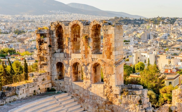 Amphitheater of the Acropolis of Athens. UNESCO World Hetiage site.